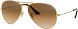 Aviator Large Metal - Crystal Brown Gardient